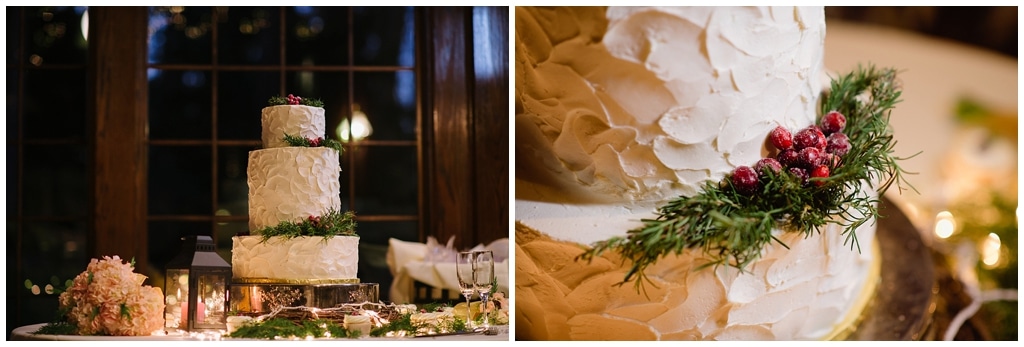 Christmas Wedding Cake